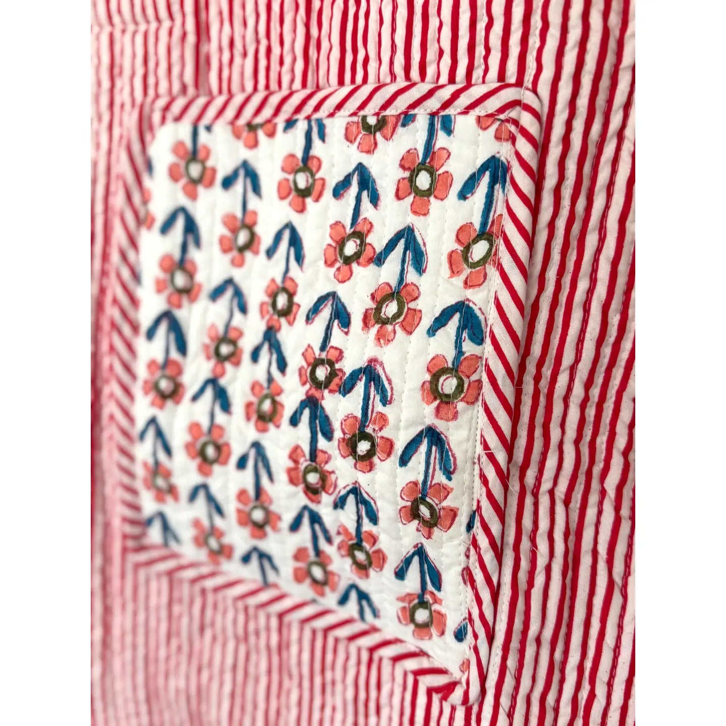 Quilted Tote : Red