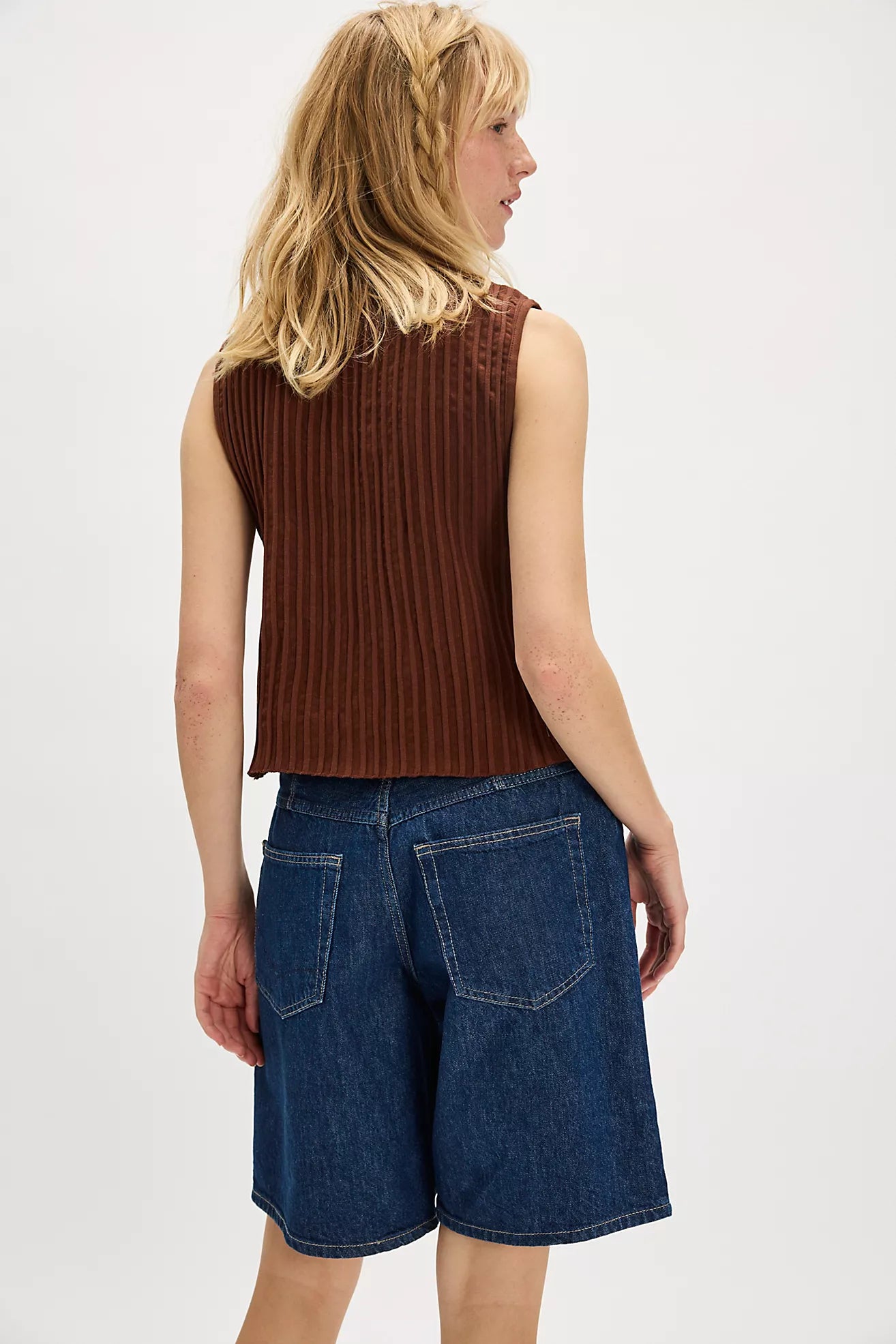 Free People : Tilly Vest in Honey Bronze