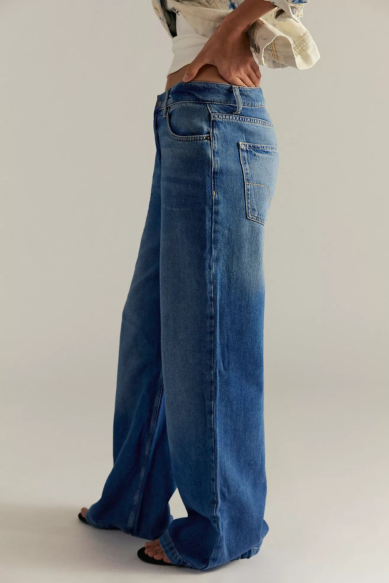 Free People: Stride Jeans in Walk Away Blue