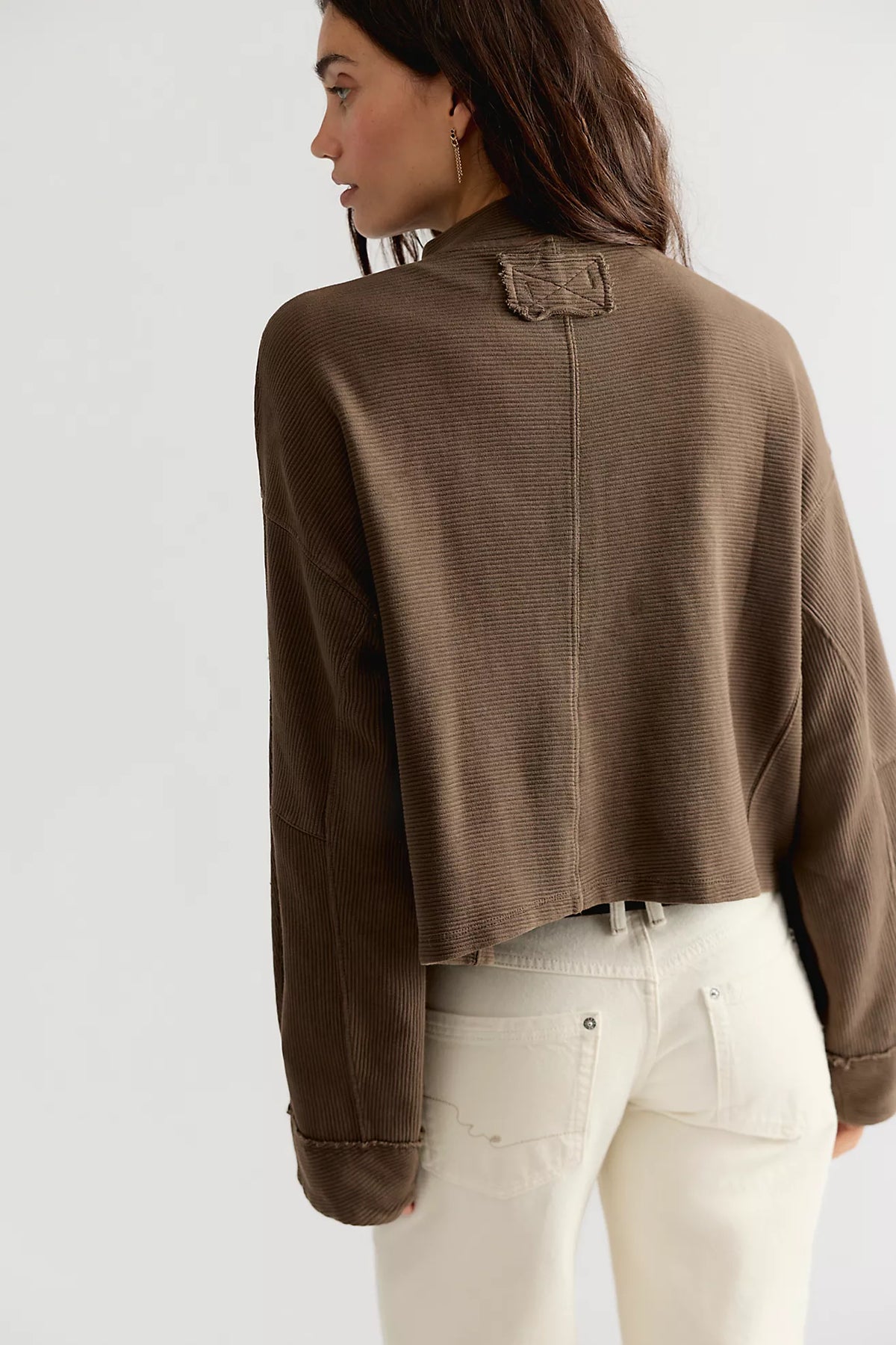 Free People: Celeste 1/4 Zip in Teak