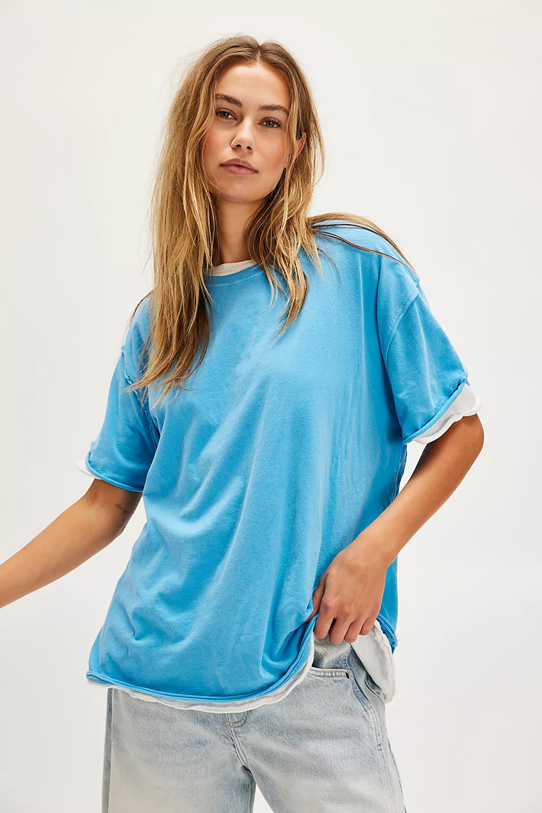 Free People : Nina Tee in Maliblue