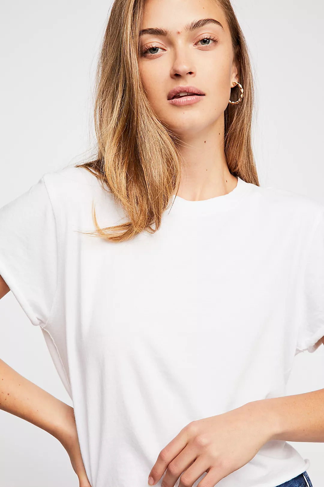 Free People : Perfect Tee in White