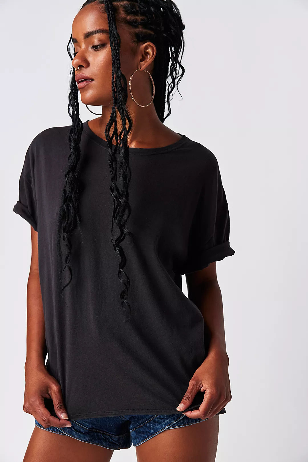 Free People : Nina Tee in Black