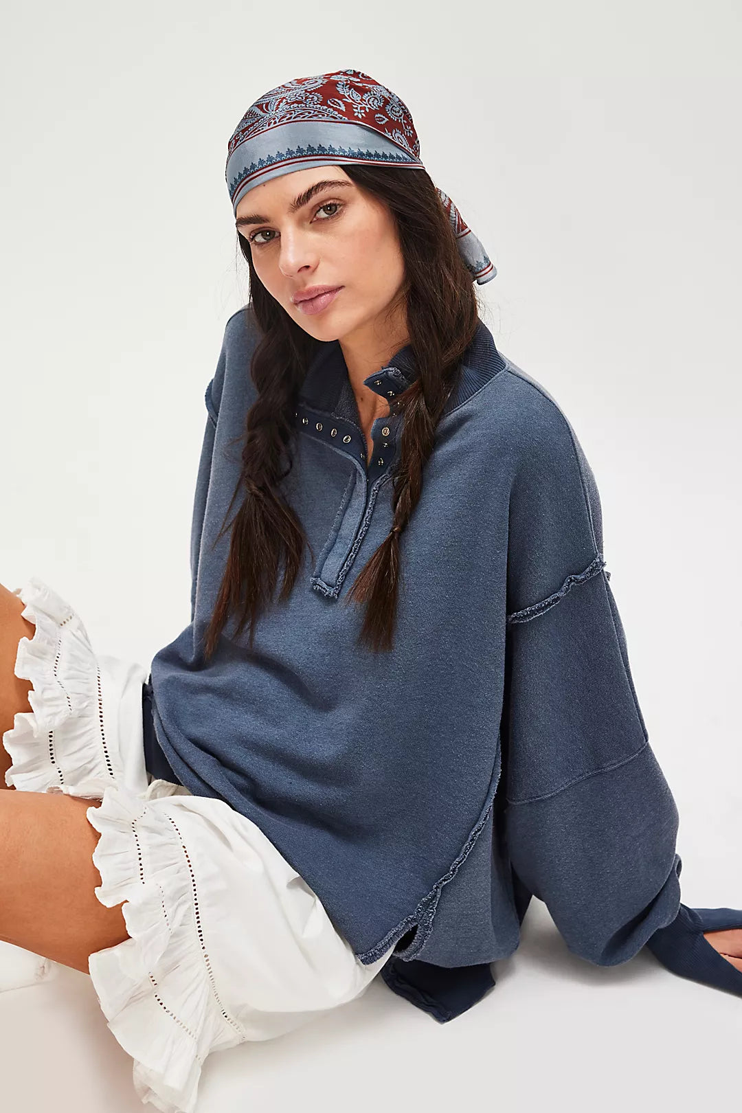 Free People: Camden Henley in Navy