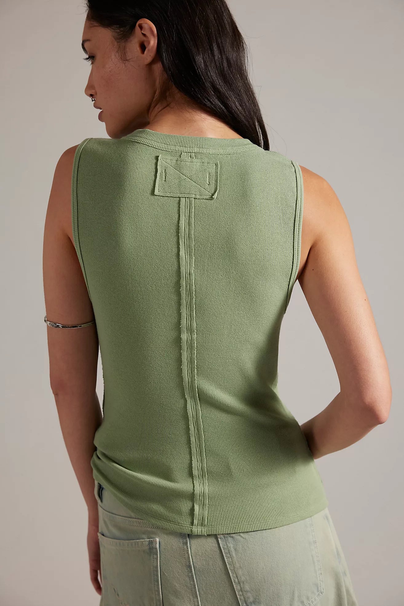 Free People: Jamie Henley Tank in Mistletoe