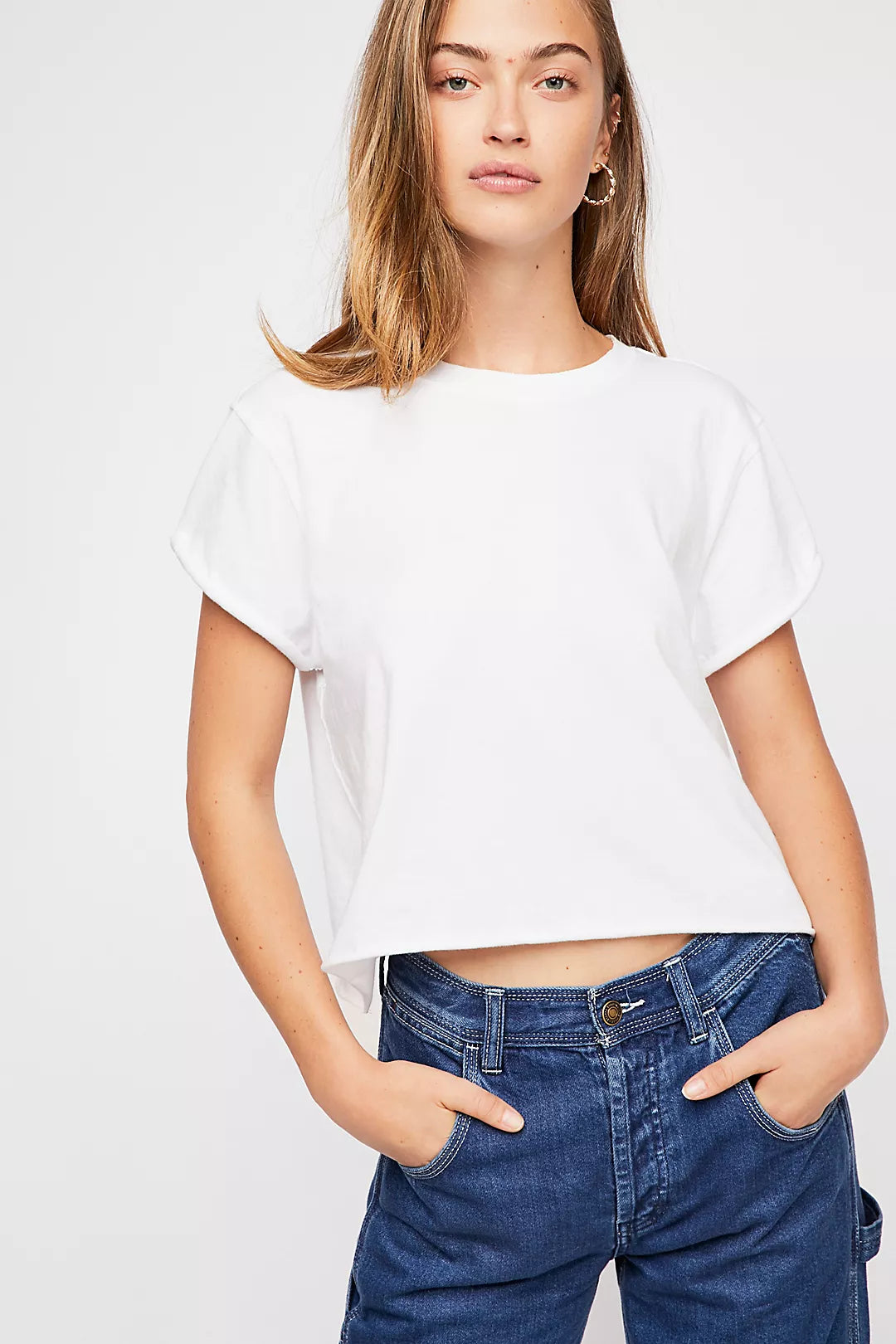 Free People : Perfect Tee in White