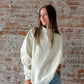 Mock Neck Sweatshirt : Yellow Stripe