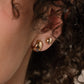 Sol Button Stud Earrings