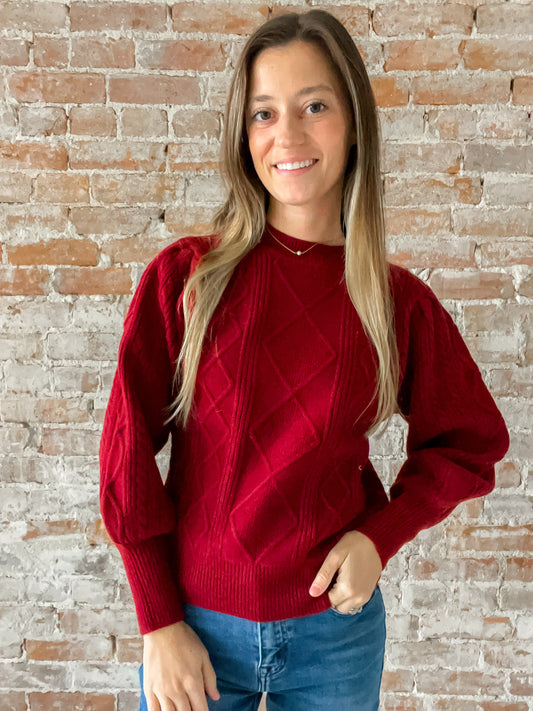 Arendal Sweater : Claret