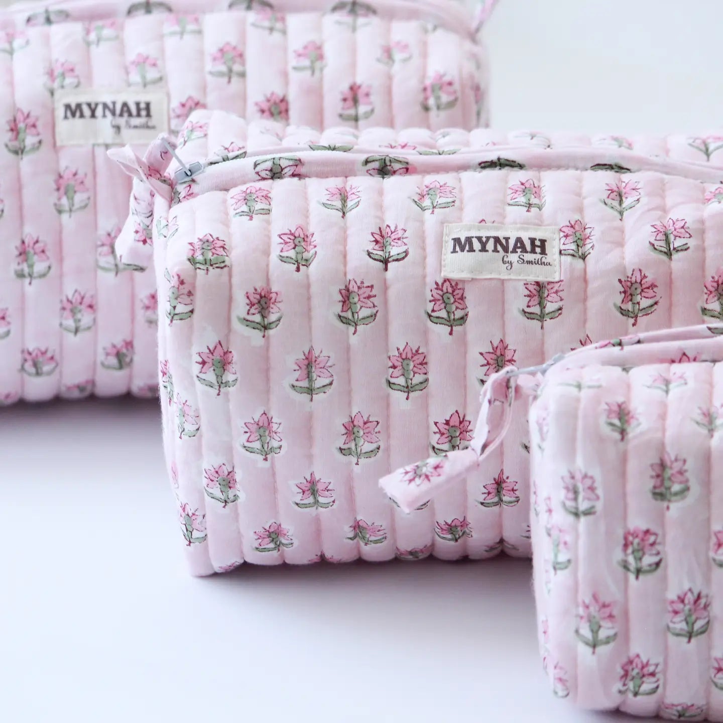 Rose Mist Cosmetic Bags