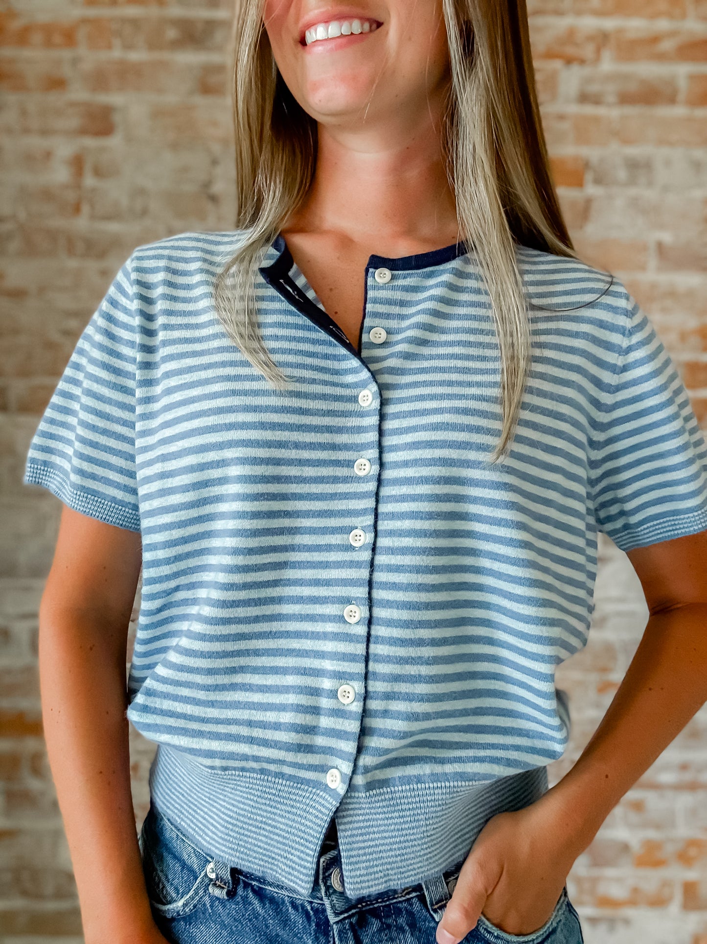 Faye Cardigan : Blue Navy