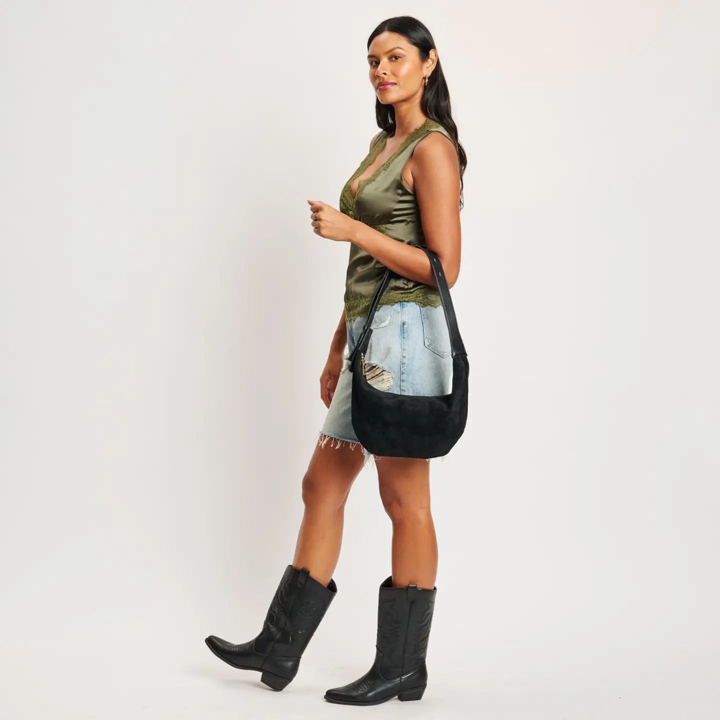 Elodie Shoulder Bag in Black