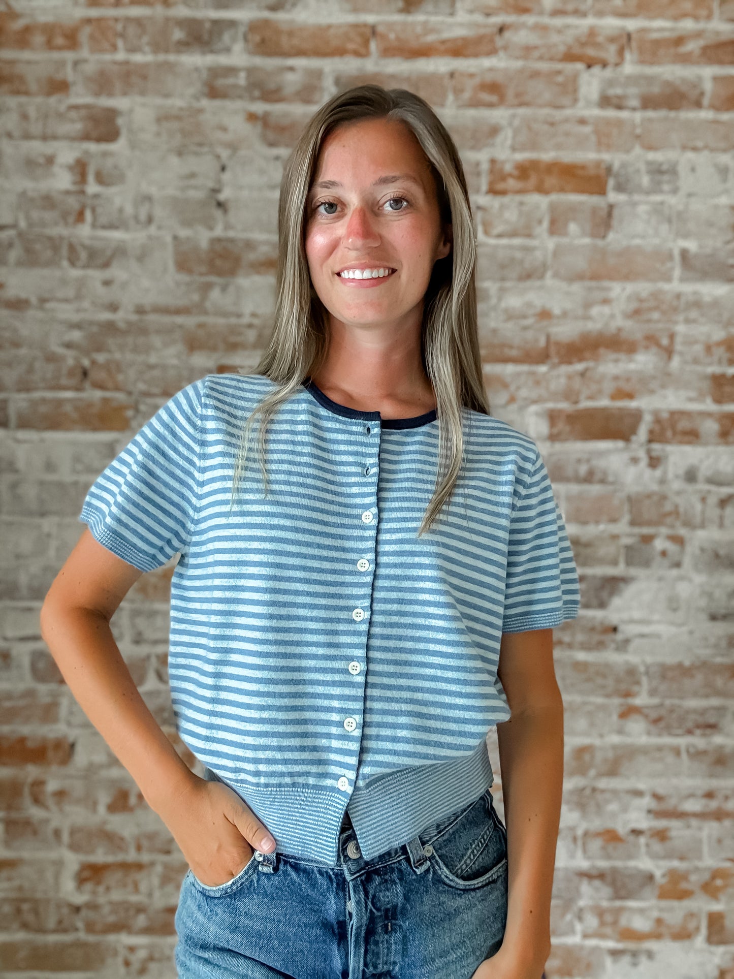 Faye Cardigan : Blue Navy