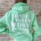 Tiptoe Hoodie : Neon Mint