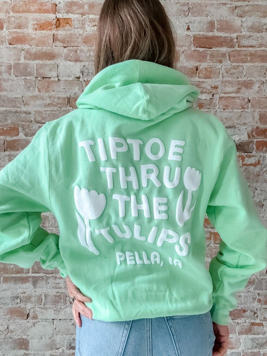 Tiptoe Hoodie : Neon Mint