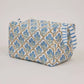 Trellis Indigo Toiletry Bag : Large