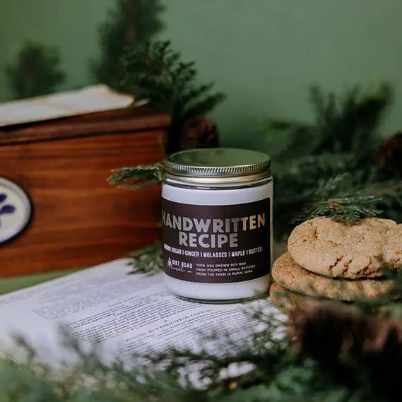 Handwritten Recipe 8oz Candle