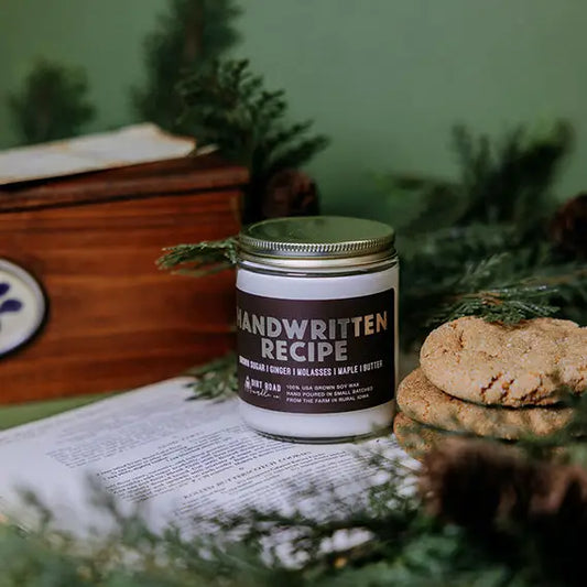Handwritten Recipe 8oz Candle