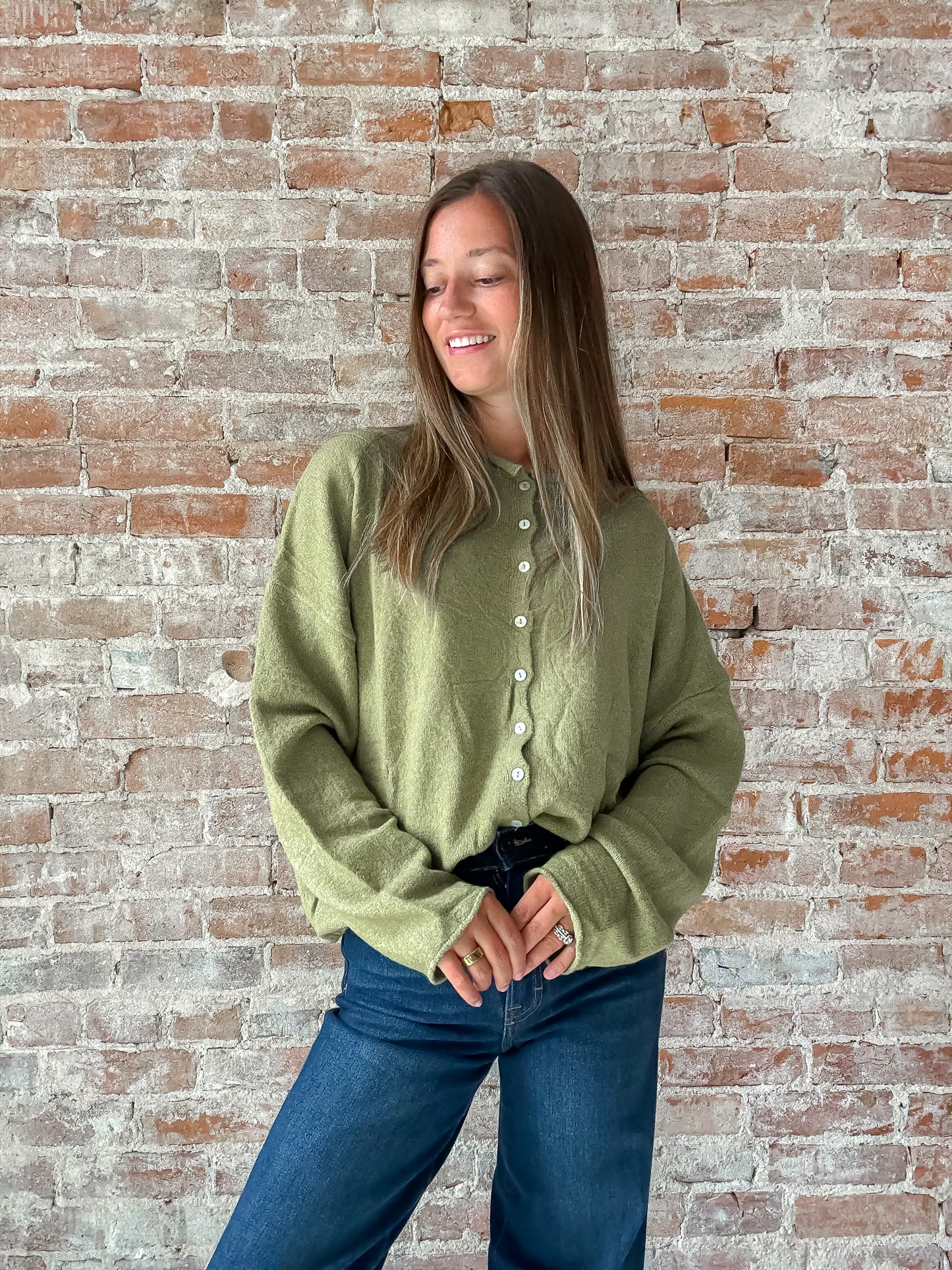 Piper Cardigan : Matcha