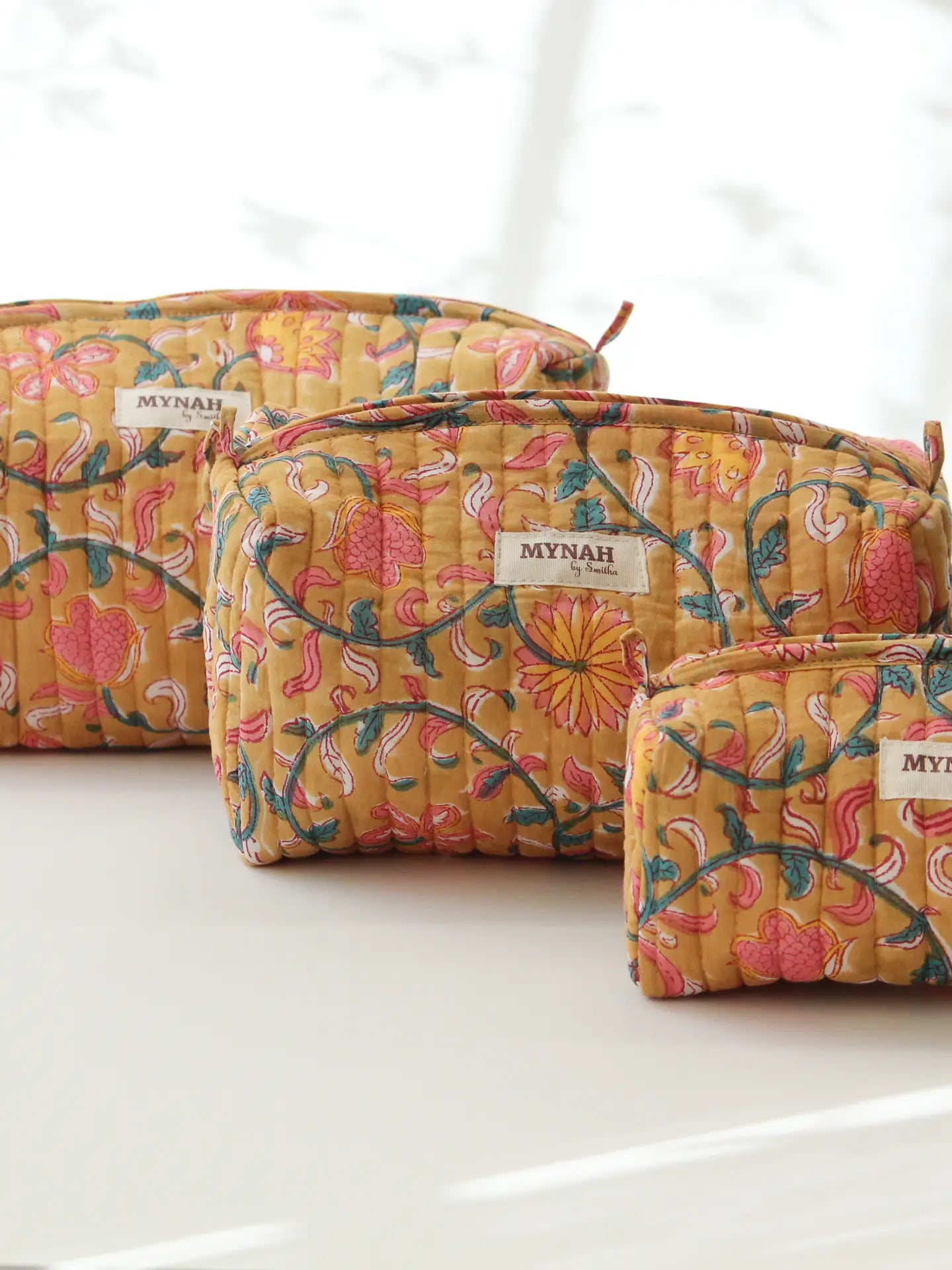 Hena Vines Cosmetic Bags