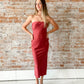 Jess Dress : Burnt Red