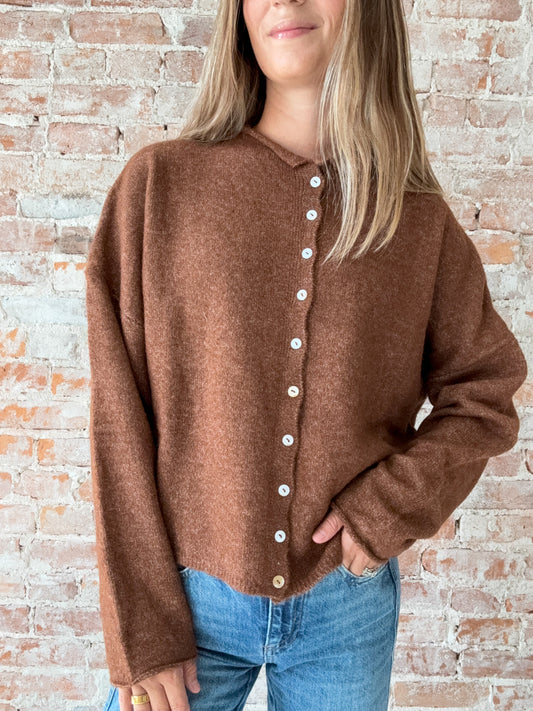Piper Cardigan : Brown