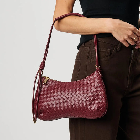 Cindy Shoulder Bag in Burgundy
