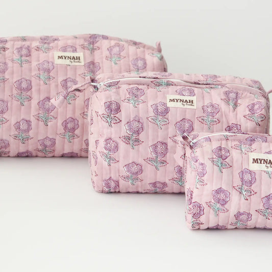 Cosmetic Bags : Lavender Motif