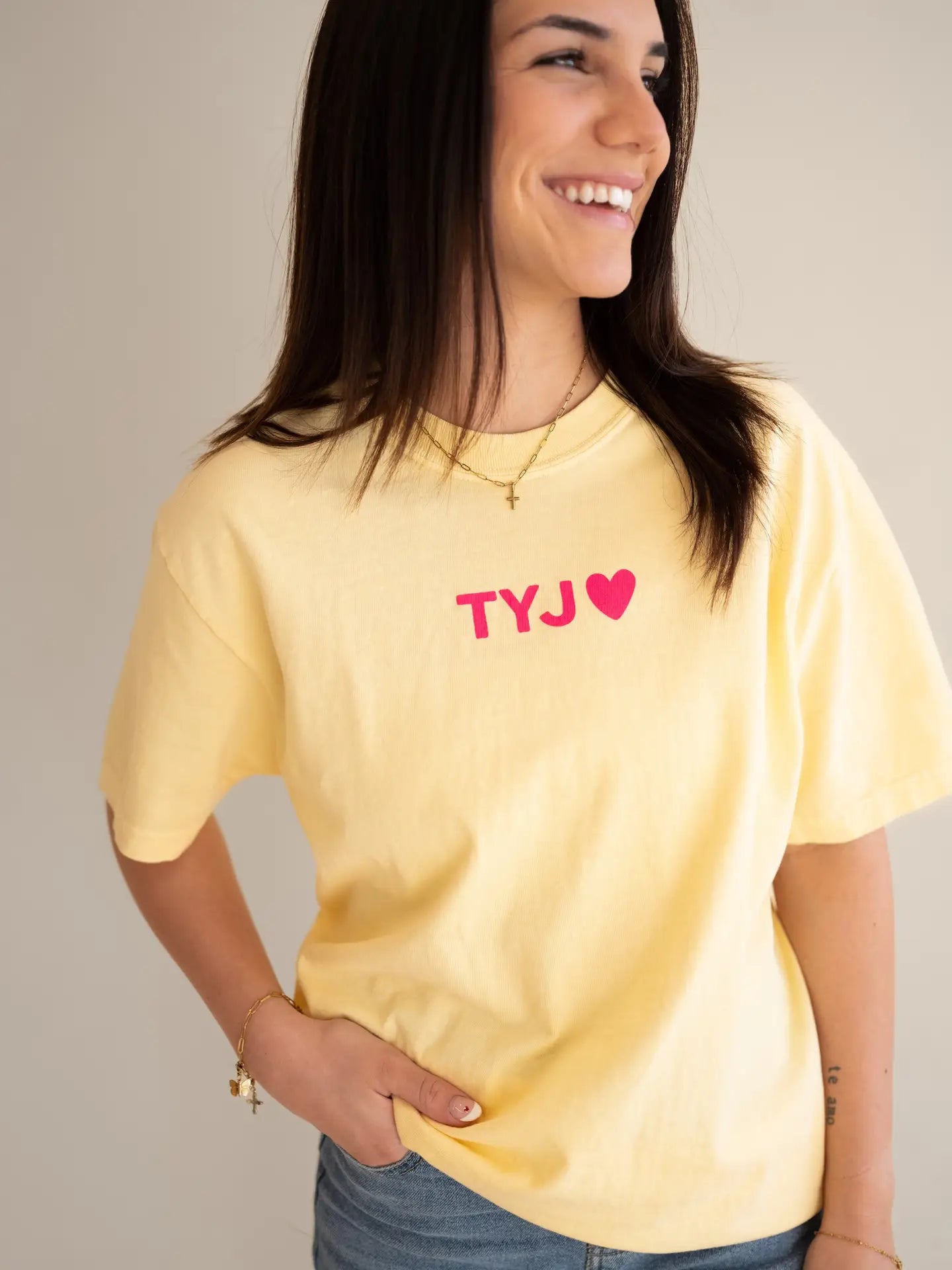 Thank You Jesus Tee in Butter
