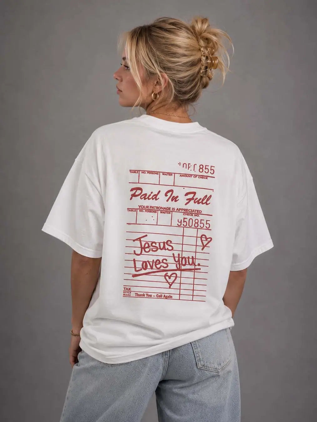 Jesus Loves You Tee in White