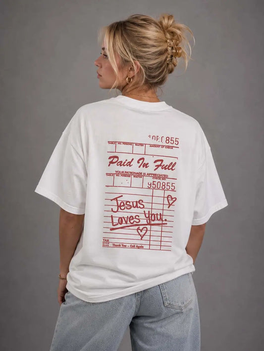 Jesus Loves You Tee in White