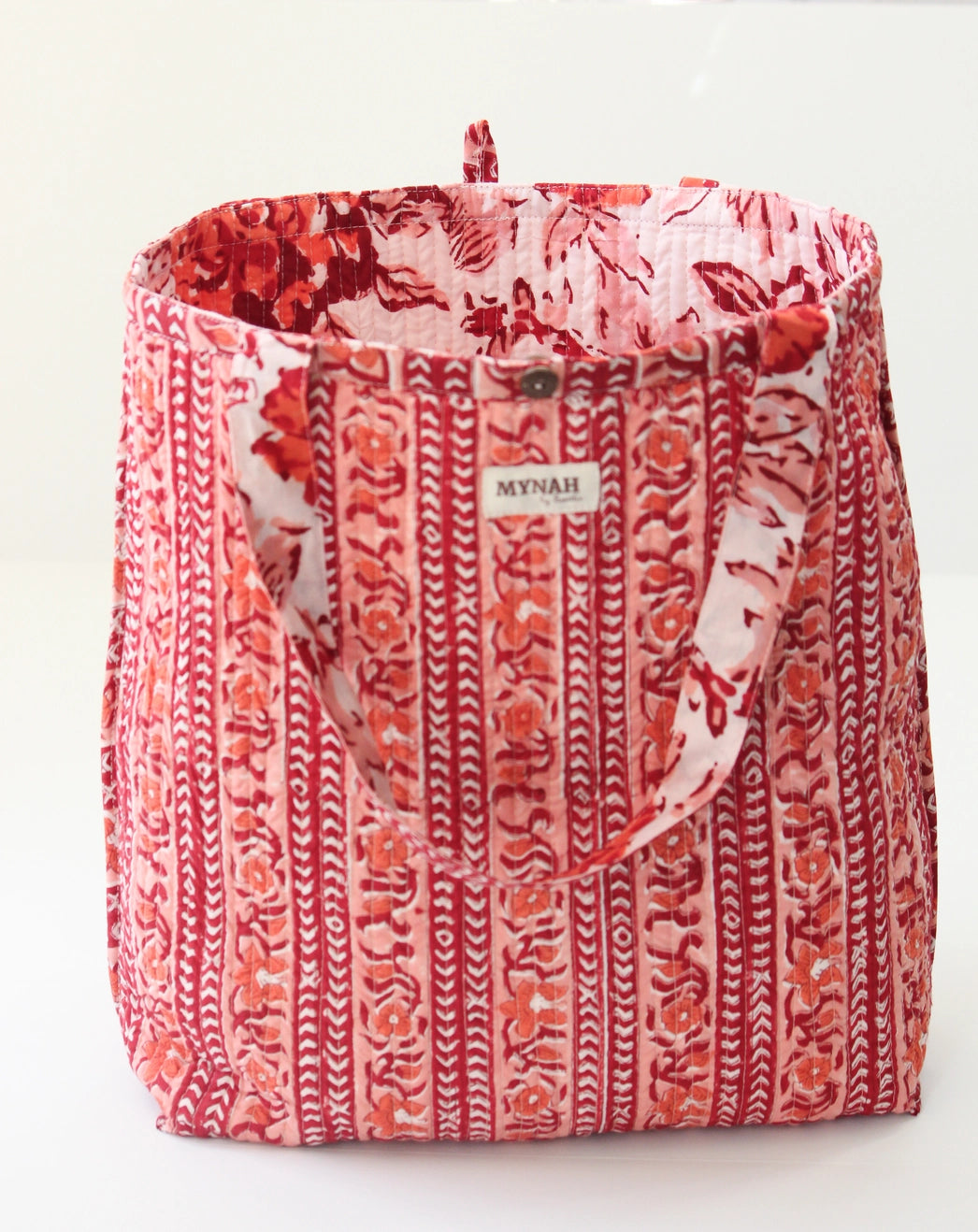 Block Print Reversible Tote Bags