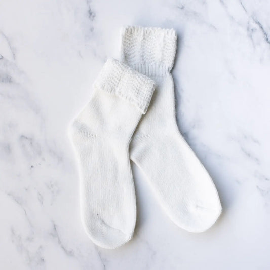 Charlotte Socks : Ivory