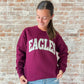 Eagles Crewneck in Maroon/Cream