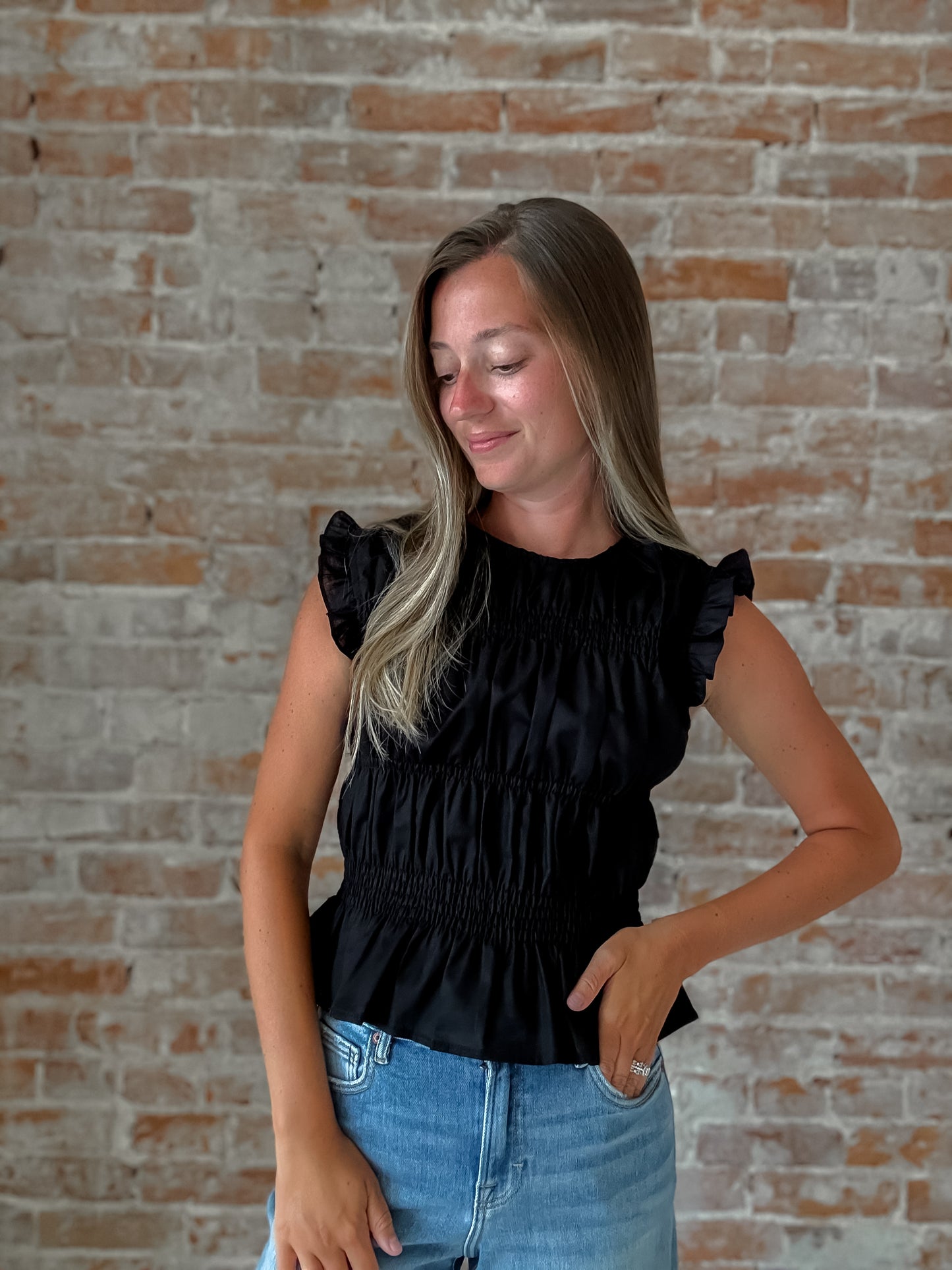 Eugenie Top In Black