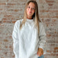 Mock Neck Sweatshirt : Heather Grey