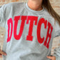 Dutch Crewneck in Grey/Red