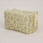 Floral Lattice Buttercream Toiletry Bag : Large