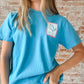 Pella Stamp Tee: Saphire