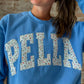 Pella Crewneck in Periwinkle Floral