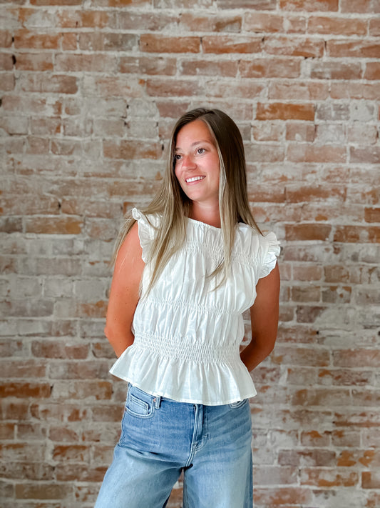 Eugenie Top In White