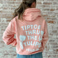Tiptoe Hoodie : Peachy (Comfort Colors)