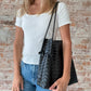 Tybee Woven Bag : Black