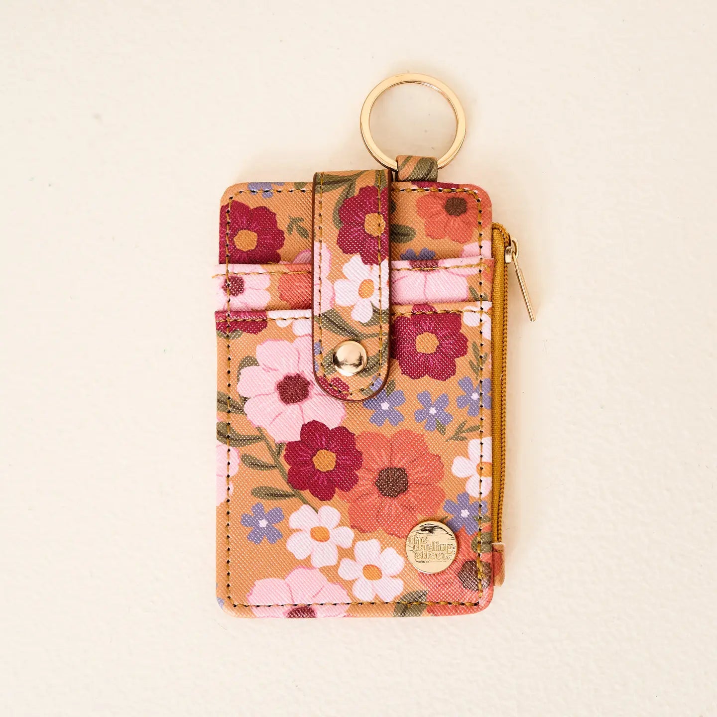 Keychain Wallet : Wildflower Mustard