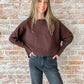 Free People: Sublime Pullover - Chocolate Lava