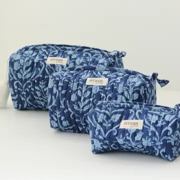 Winter Blues Cosmetic Bag