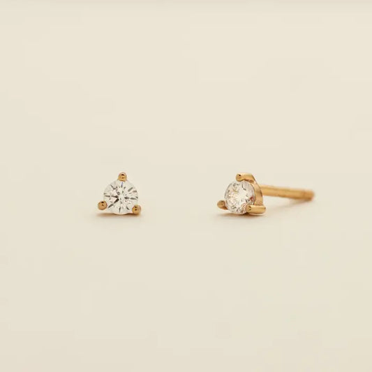 Luxe 3 Prong Stud