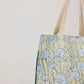 Cotton Tote Bag in Lotus Indigo