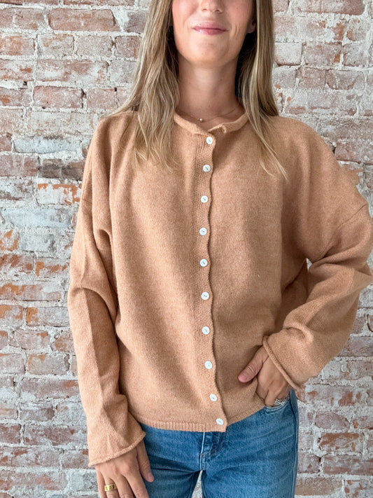 Piper Cardigan : Camel