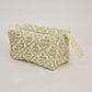 Floral Lattice Buttercream Toiletry Bag : Medium